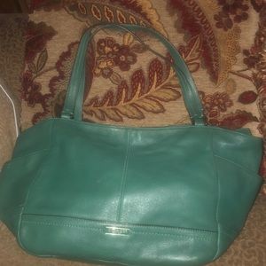 Green Coach Hand bag
